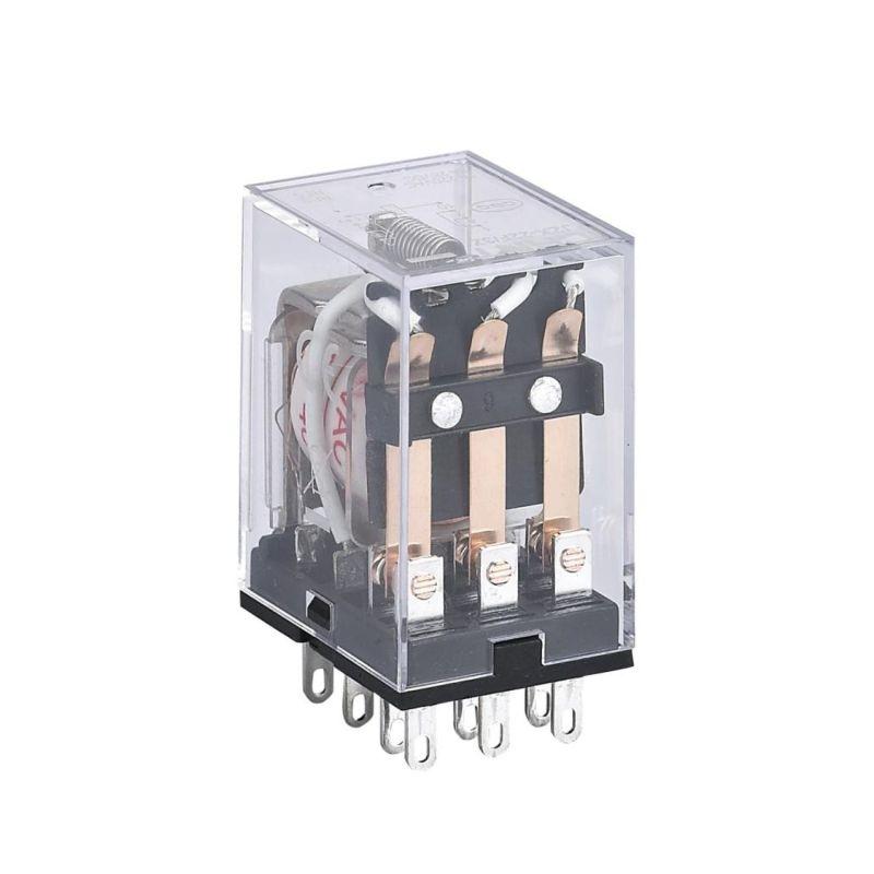 реле промежуточное jzx-22f(d) 3 конт. с инд. led 5а 12в dc chint 285364 от BTSprom.by