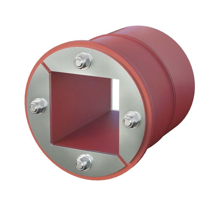 проходка d75х70мм кругл. с проемом 40х40мм нерж. сталь dkc dxf3122 от BTSprom.by