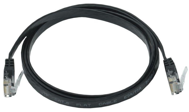 патч-корд кат.6 utp плоский 2м черн. itk pc09-c06u-2m-fl от BTSprom.by