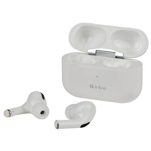 гарнитура-bluetooth bi1800w plus сенсорная ultra slim с зар. кейсом бел. intro б0048621 от BTSprom.by