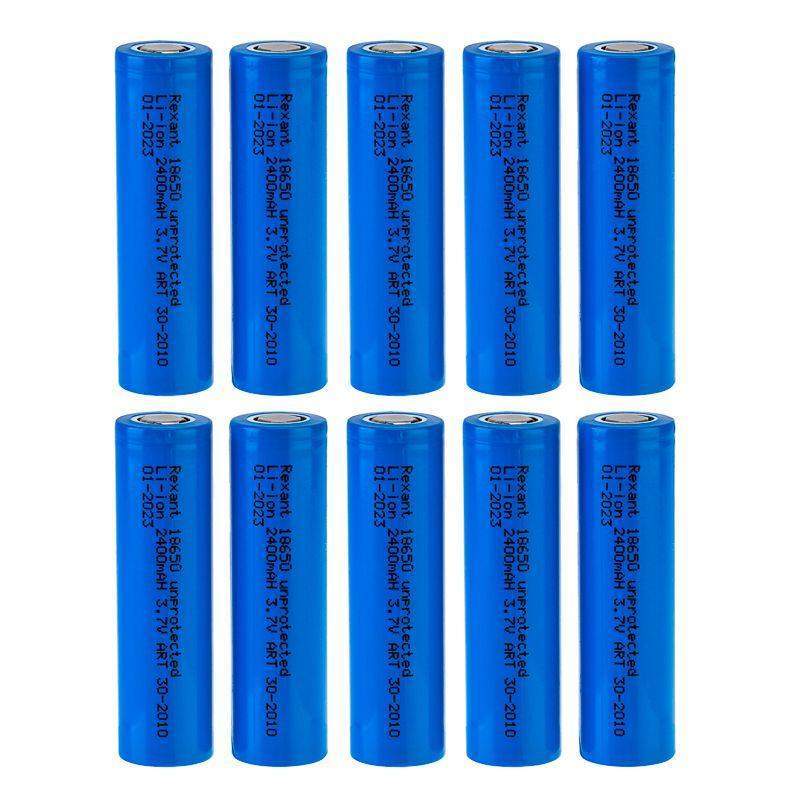  Аккумулятор Li-ion 18650 3.7В 2400мА.ч unprotected Rexant 30-2010 фото в каталоге от BTSprom.by