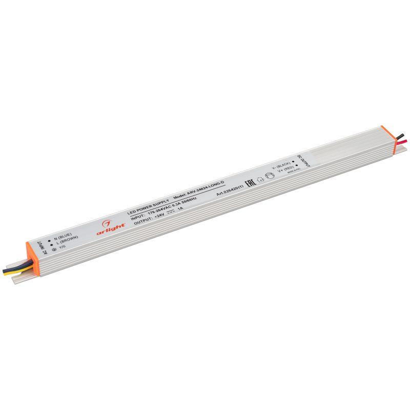 блок питания arv-24024-long-d 24в 1а 24вт ip20 метал. arlight 026420(1) от BTSprom.by
