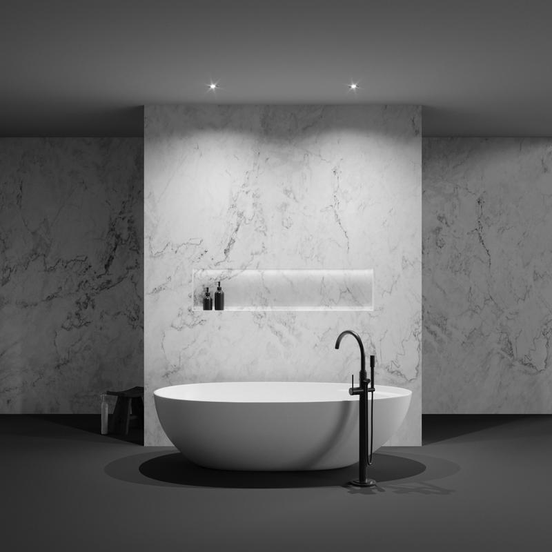  Светильник Flint 10Вт GU10 IP44 встраив. Maytoni DL101-GU10-TRS-B фото в каталоге от BTSprom.by