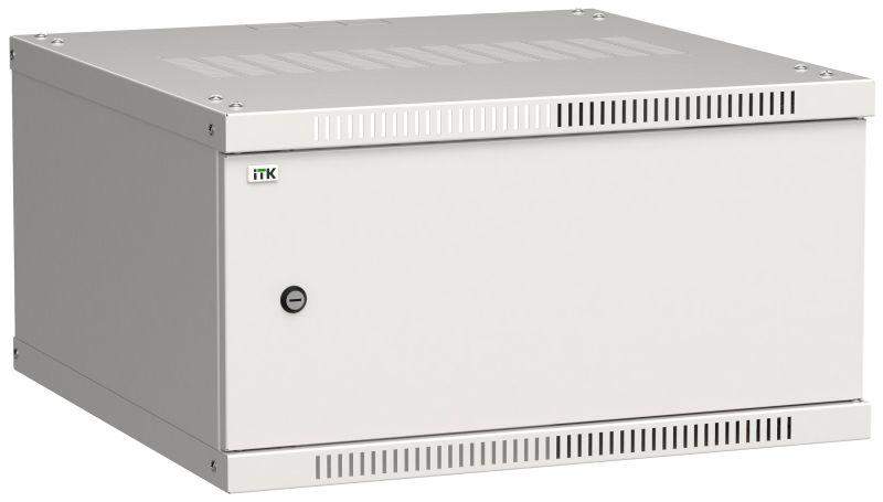 шкаф linea we 6u 600x600мм дверь металл сер. itk lwe3-06u66-mf от BTSprom.by