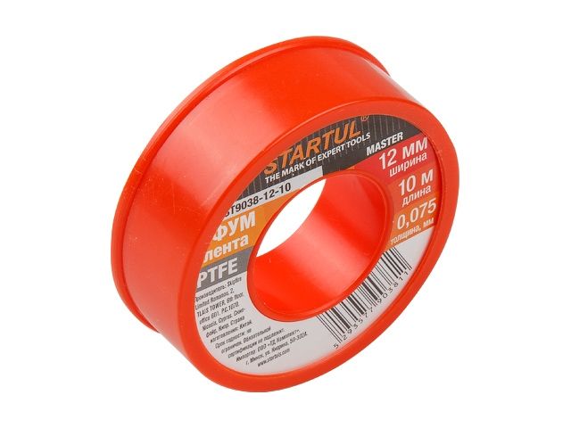 фум-лента ptfe 12ммх10м startul master (st9038-12-10) (толщина 0,075мм) st9038-12-10 от BTSprom.by