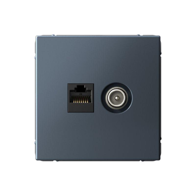 розетка компьютерная + телевизионная 2-м artgallery rj45 + tv кат.5e грифель se gal000789 от BTSprom.by