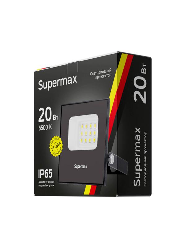  Прожектор светодиодный Supermax SPR 20Вт 6500К 2000лм IP65 КОСМОС S_PR_LED_20 фото в каталоге от BTSprom.by