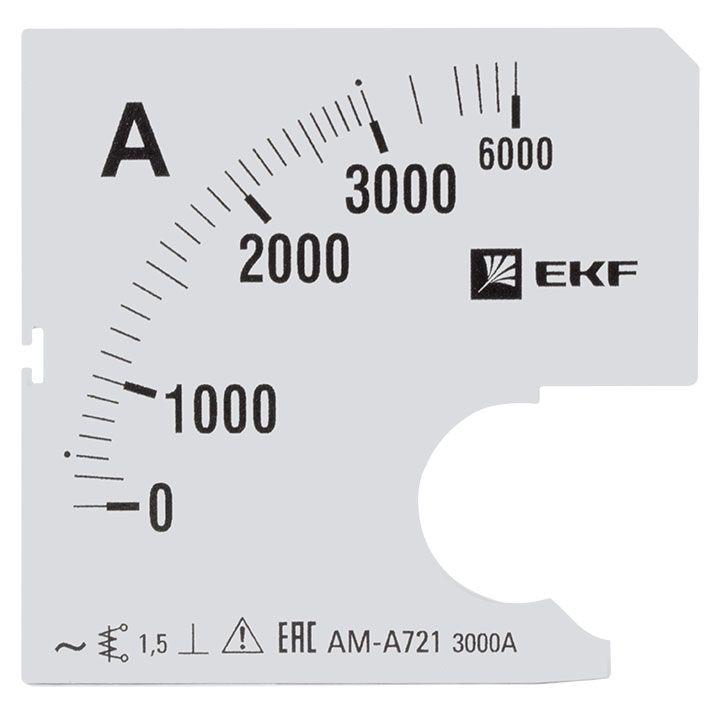 шкала сменная для a721 3000/5а-1.5 proxima ekf s-a721-3000 от BTSprom.by