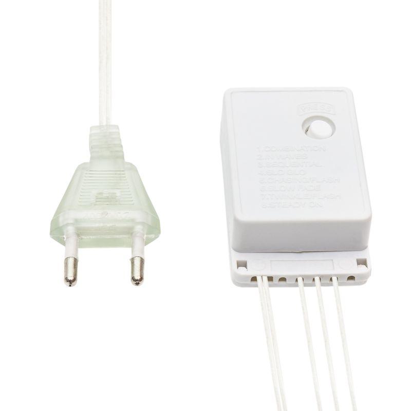  Гирлянда светодиодная "Сеть" 1.5х1.5м 150LED бел. 12Вт 220-240В IP20 с контроллером 8 режимов провод ПВХ прозр. Neon-Night 215-125 фото в каталоге от BTSprom.by