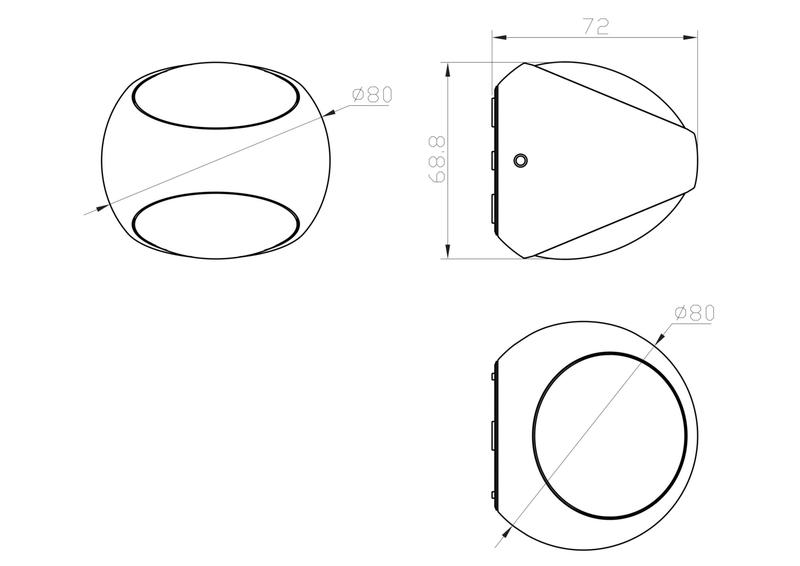  Светильник Stream 6.4Вт 3000К IP54 бра настен. Maytoni O032WL-L6W3K фото в каталоге от BTSprom.by