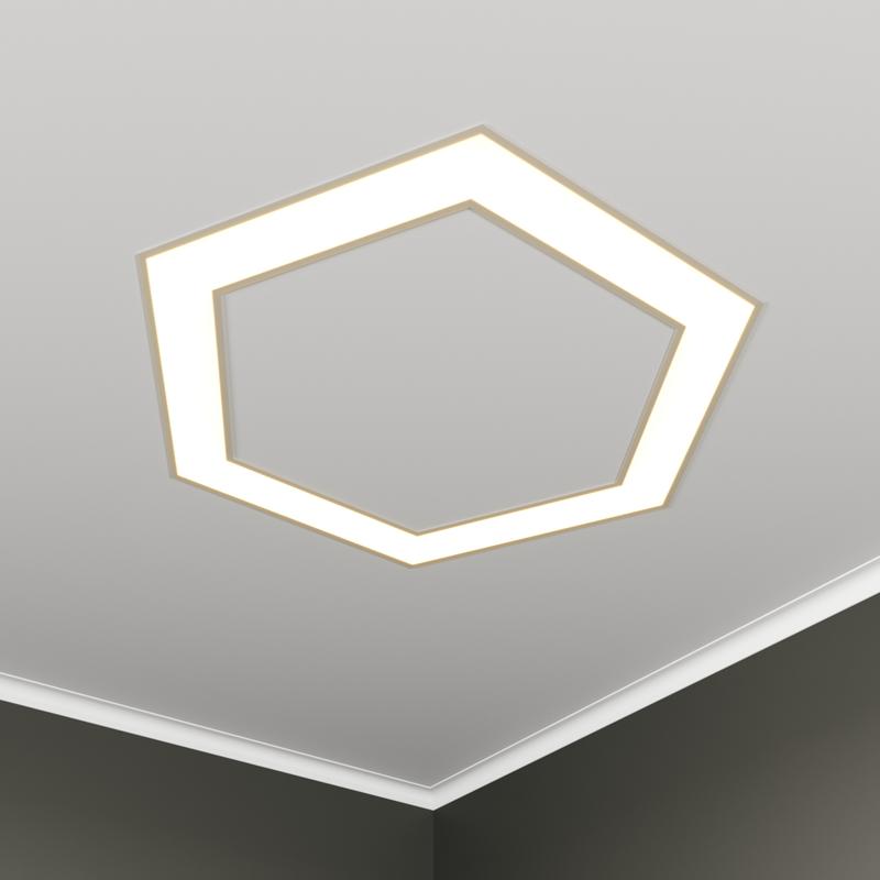 светильник светодиодный rve-lbx-hole-hexa-630-v 46вт 4000к 630х550х100мм s80мм шестиугольник с отверст. встраив. бел. rvelektro rve00003125 от BTSprom.by