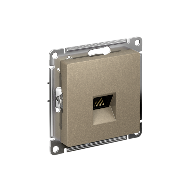 розетка компьютерная atlasdesign rj45 кат.5e механизм шампань se atn000583 от BTSprom.by