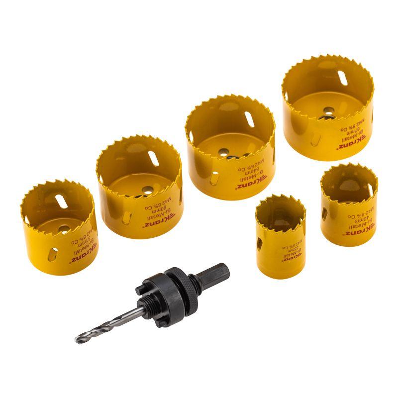  Набор коронок Bimetal (14 20 22 25 30 35 40 51 60 64 67) 16 предметов метал. кейс Kranz KR-92-0203-1 фото в каталоге от BTSprom.by