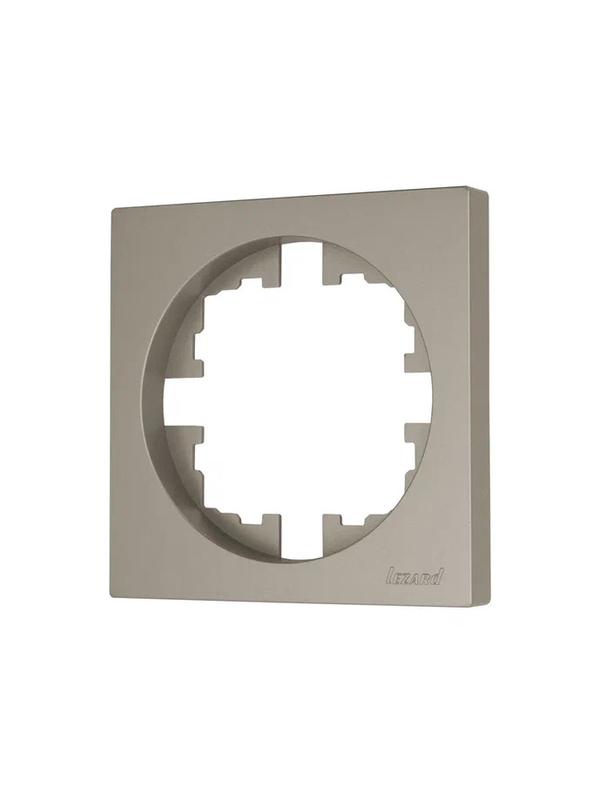  Рамка 1-м OSEN горизонт. квадрат титан LEZARD 743-3700-146 фото в каталоге от BTSprom.by