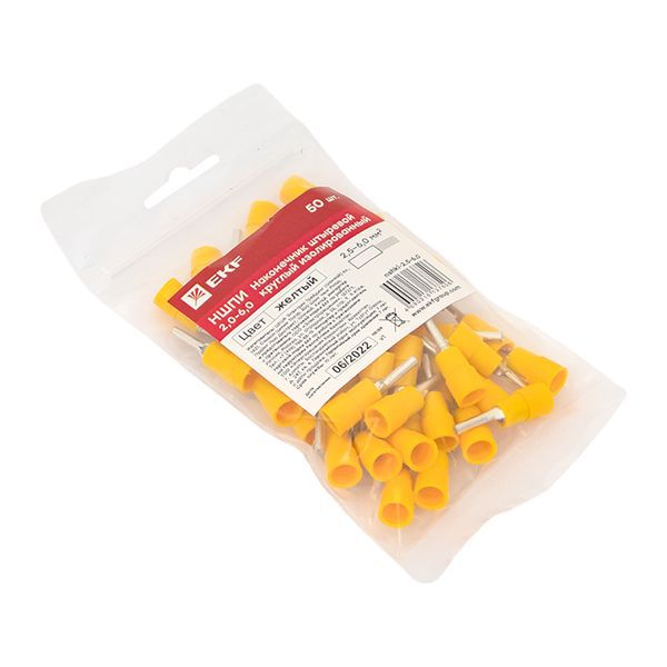  Наконечник штыревой круглый изолированный НШКИ 2.5-6.0 (уп.50шт) EKF nshki-2.5-6.0 фото в каталоге от BTSprom.by