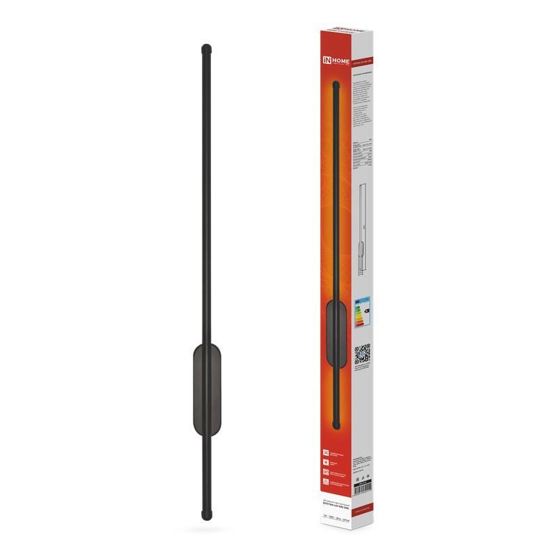светильник светодиодный estetika luv-80b-30bl 15вт 3000к 1050лм 230в 800х50х25 черн. in home 4690612054414 от BTSprom.by