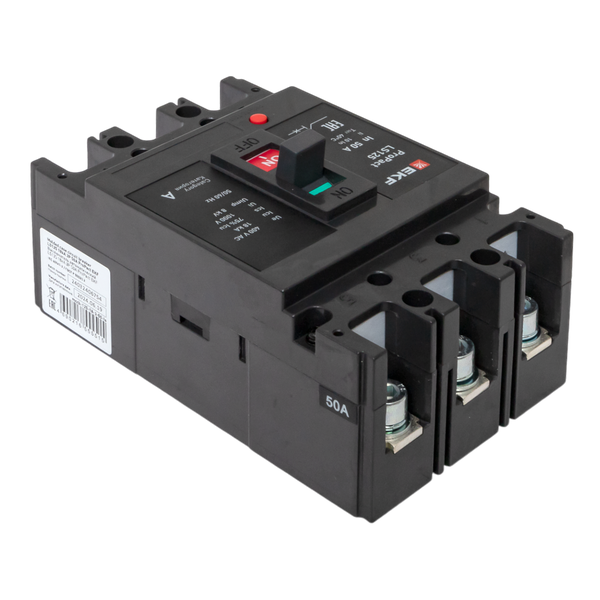  Выключатель автоматический 3п 50А 18кА LS125 ProPact EKF mccb-125-18-3-50-ls фото в каталоге от BTSprom.by