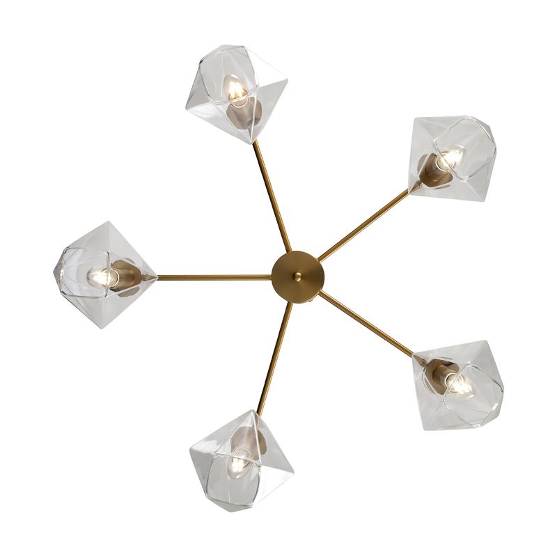  Люстра Dimension 60Вт E14х5 IP20 Freya FR5177PL-05BS фото в каталоге от BTSprom.by