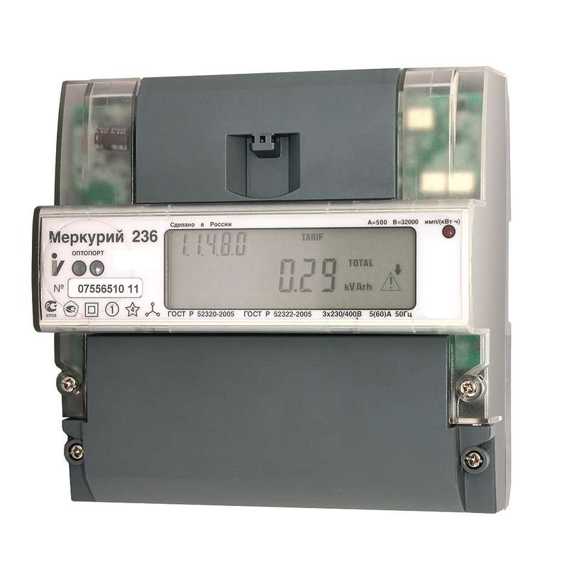 счетчик меркурий 236 art-03 pqrs 3ф 5-10а класс точн. 0.5s/1.0 многотариф. оптопорт rs-485 на din-рейку жки екат. вр. инкотекс м0000051672 от BTSprom.by