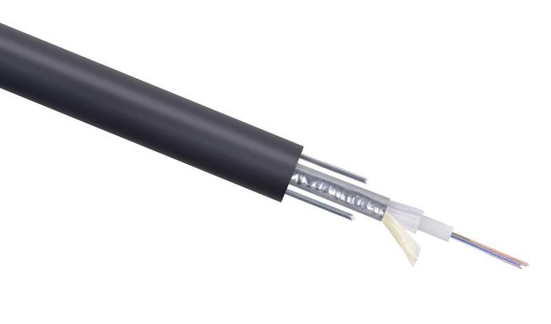 кабель волоконно-оптический stw-9-01х16-st-sw-pe-out 9/125 одномод. 16 волокон loose tube бронир. стальн. лентой и стальн. проволоками для внешн. прокладки -40 - +70град.c pe черн. (м) cabeus 10122c от BTSprom.by