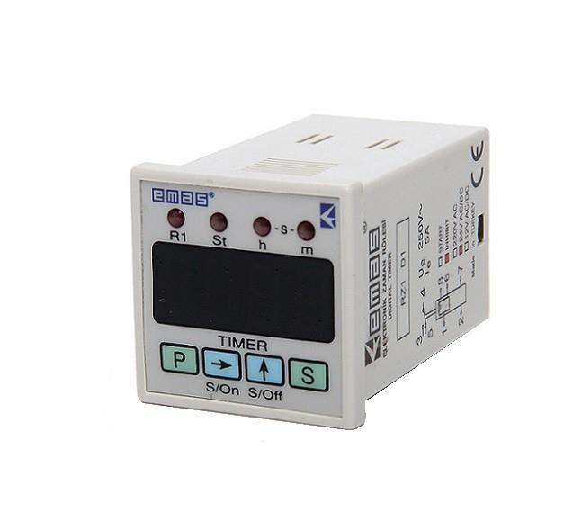 таймер цифровой с задержкой и резервом 01с-9959ч 220в ac emas rz1d1r-5 от BTSprom.by