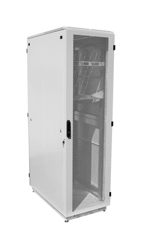 шкаф коммутационный напольн. штк-м-42.6.6-4ааа 42u 600х620мм передн. двер. перфорир. задн. двер. стальн. лист 2 боков. панел. направл. под закл. гайки 550кг 455мм 96.3кг 180град. 2030мм сер. цмо 1132128 от BTSprom.by