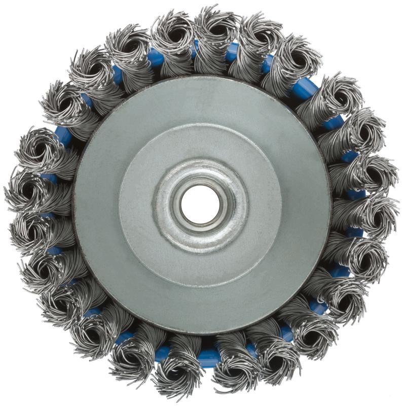  Корщетка тип "чашка" гайка М14 стальная витая проволока 125мм MOS 38954М фото в каталоге от BTSprom.by