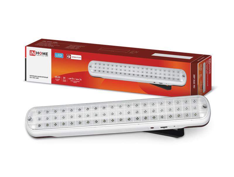 светильник светодиодный сба 1093с-60dc 60led lead-acid dc аварийный in home 4690612031187 от BTSprom.by