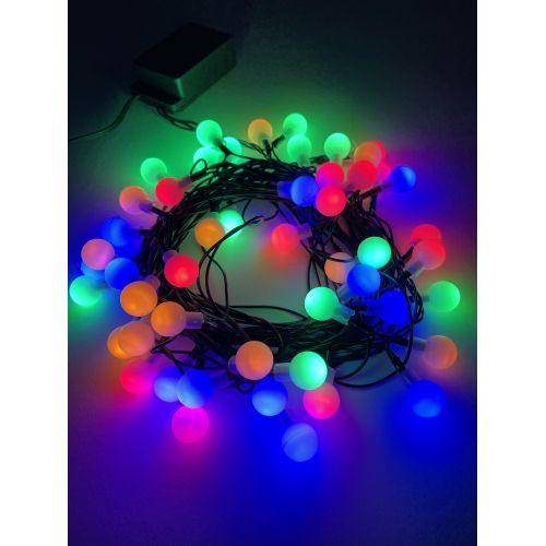  Гирлянда светодиодная "Нить Шарики" d15мм 5м 50LED 220В IP20 мультиколор ЭРА Б0047967 фото в каталоге от BTSprom.by
