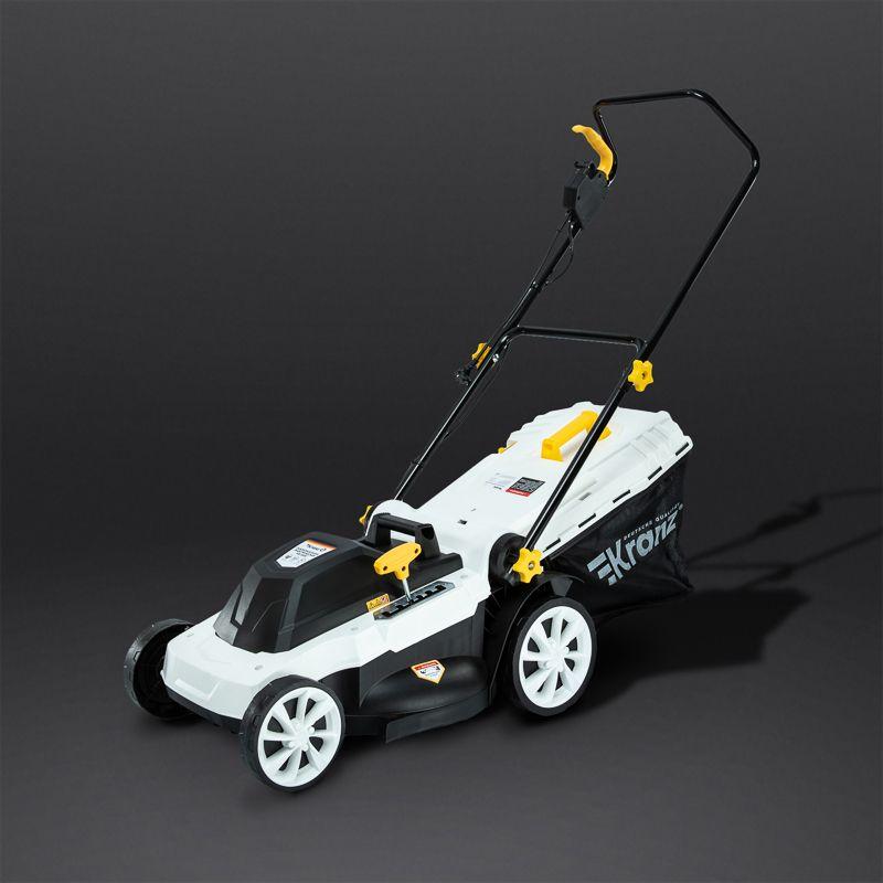  Газонокосилка электрическая KR-2000 2000Вт Ш=42см 6 уровней 45л Kranz KR-16-1241 фото в каталоге от BTSprom.by