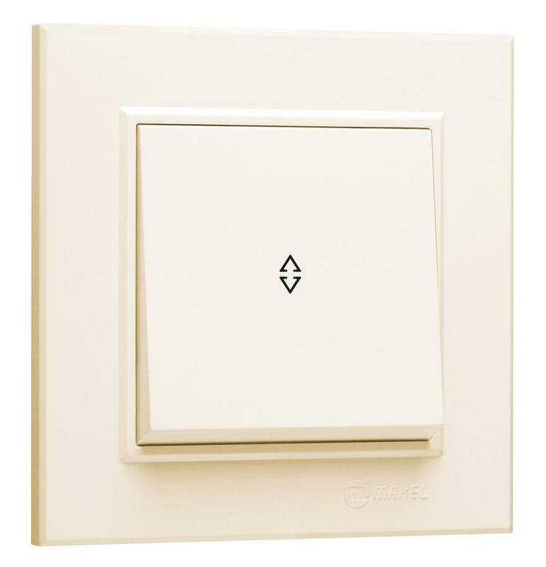 переключатель 1-кл. сп karea 10а ip20 крем. makel 56010005 от BTSprom.by