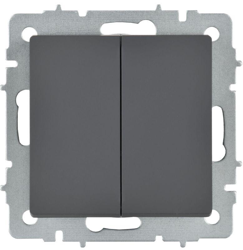  Выключатель перекрестный 2-кл. СП BRITE ВС10-2-3-БрГ 10А механизм графит IEK BR-V23-0-10-K53 фото в каталоге от BTSprom.by