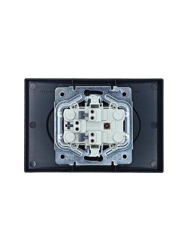  Розетка 2-мест. с/з СП ZIMA IP20 16А ПБТ безвинт. зажим черн. бархат LEZARD 704-4200-127BQC фото в каталоге от BTSprom.by