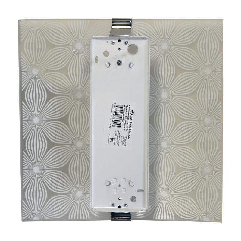  Светильник НПБ 09-60-003 М83 "Васильки" 300х300 матов. бел./клипсы штамп метал. (инд. упак.) Элетех 1005209265 фото в каталоге от BTSprom.by