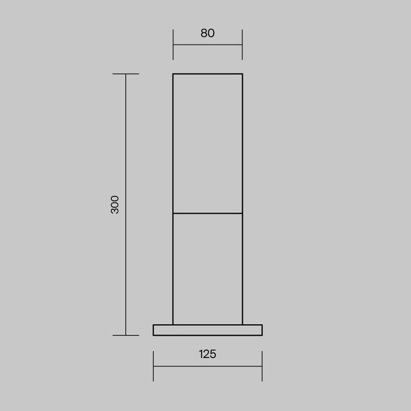  Светильник Willis 1х60Вт E27 IP54 ландшафтный Maytoni O418FL-01GR фото в каталоге от BTSprom.by