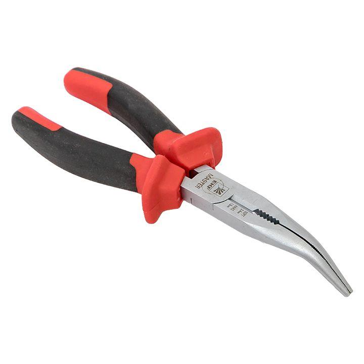 длинногубцы изогнутые 200мм master basic ekf dgi-200-mas от BTSprom.by