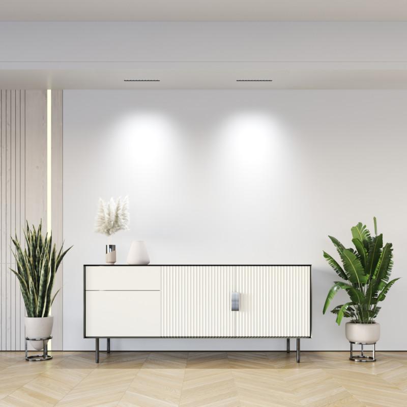  Светильник SPACE 20Вт 4000К IP20 220В L240мм 38град. встраив. со светодиодом алюм. бел./черн. DENKIRS 723071 фото в каталоге от BTSprom.by