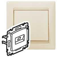 розетка компьютерная 1-м сп valena rj45 кат.6 utp на винтах механизм сл. кость leg 774142 от BTSprom.by