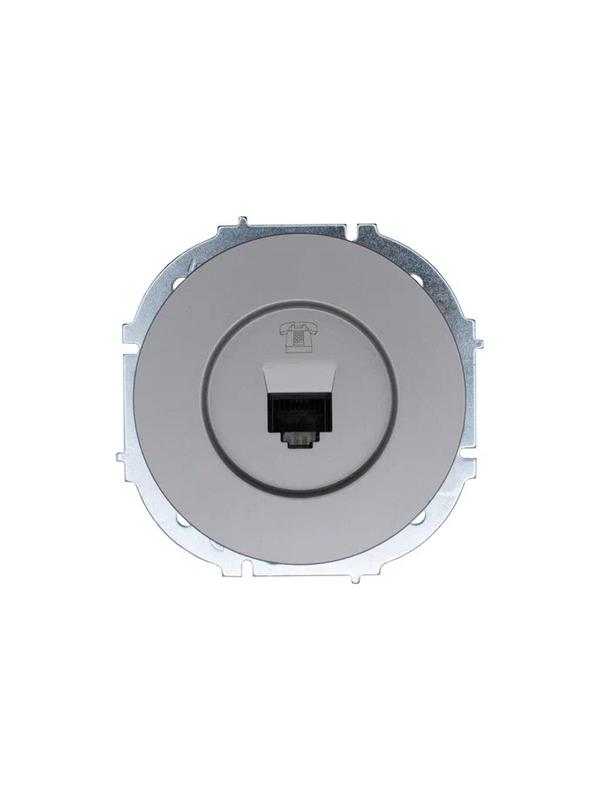 розетка телефонная сп osen rj11 евро механизм сер. матов. lezard 743-7488-137 от BTSprom.by