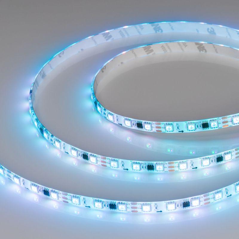 лента светодиодная spi-se-b60-10mm 12v rgb-px3 14.4вт/м ip65 5060 герметичная бегущий огонь (уп.5м) arlight 026366(2) от BTSprom.by