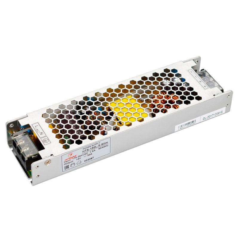 блок питания hts-150l-5-slim 5в 30а 150вт ip20 сетка 3 года arlight 023287 от BTSprom.by