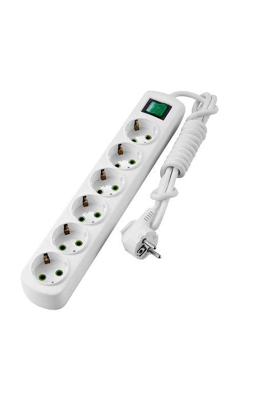 удлинитель 6х2м с заземл. letitia с выкл. lezard 721-0602-602 от BTSprom.by