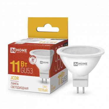 лампа светодиодная led-jcdr-vc 11вт рефлектор 3000к тепл. бел. gu5.3 990лм 230в in home 4690612020341 от BTSprom.by