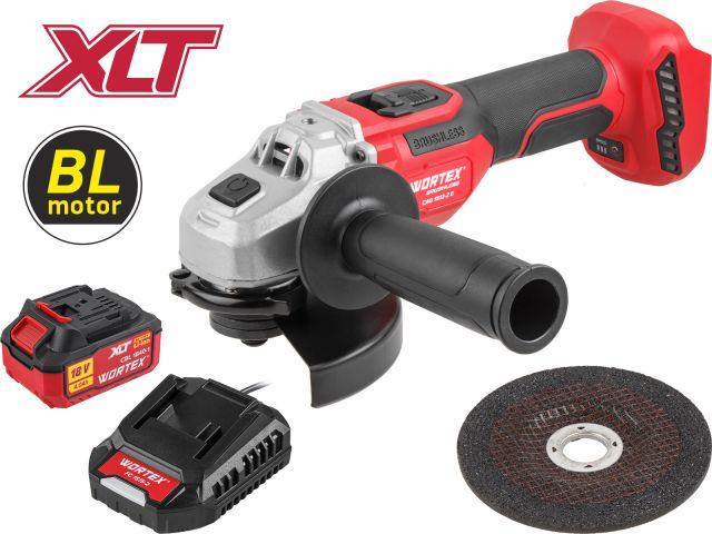 аккум. углошлифмашина wortex cag 1812-2 e в кор. xlt set бесщет., 18 в, 125 мм, 3000-8500 об/мин (бесщ. мотор, рег. об. 3000-8500 об/мин, anti-kickback, drop-stop, 125х22,2 мм) 1334917 от BTSprom.by
