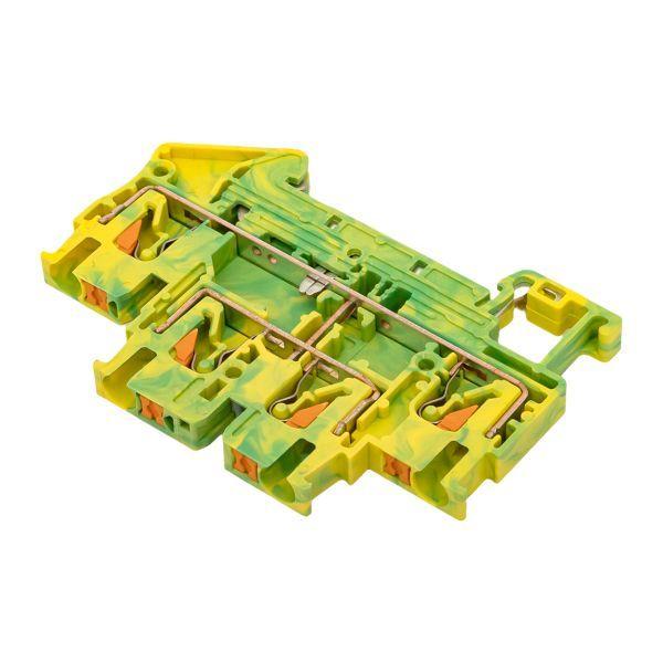  Колодка клеммная пружинная двухуровневая 2.5 Push-in земля EKF PIT-2.5-double-pe фото в каталоге от BTSprom.by