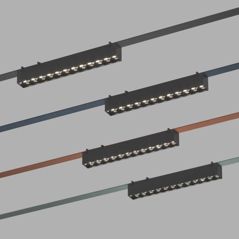  Светильник для трека-ремня Belty Grill 12Вт 4000К IP20 48В DC 323х40х45 RA90 24град. со светодиодом алюм. черн. DENKIRS 723163 фото в каталоге от BTSprom.by