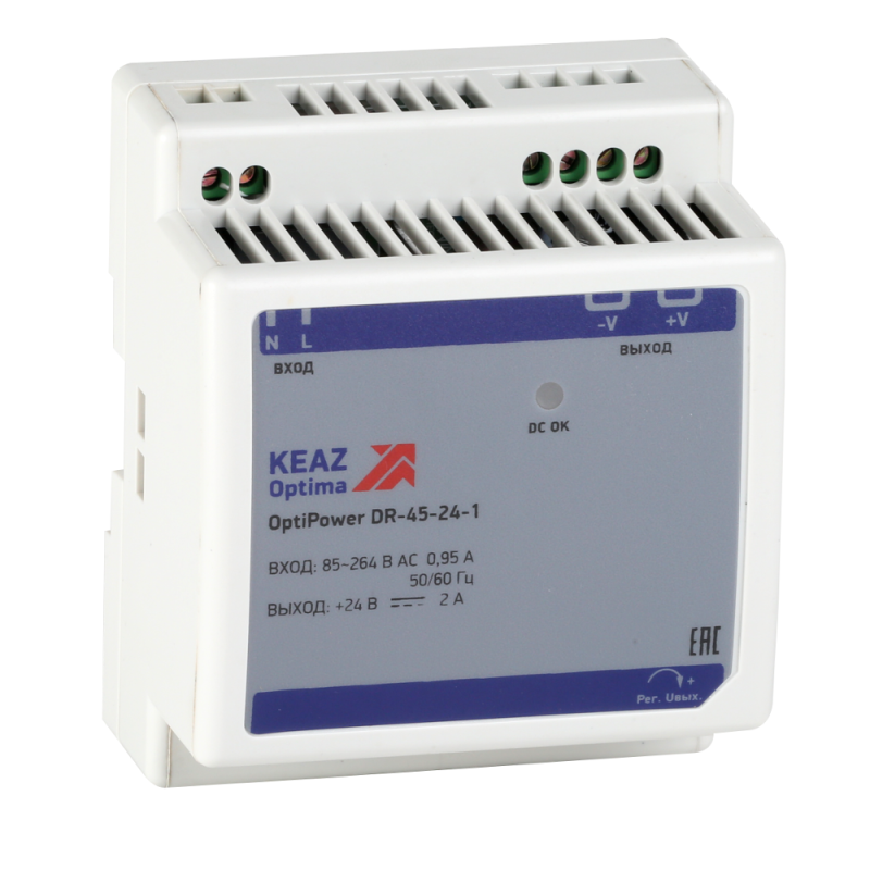 блок питания optipower dr-45-24-1 кэаз 284545 от BTSprom.by