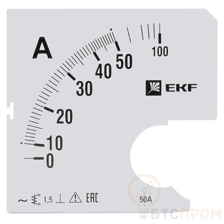 Шкала сменная для A961 50/5А-1.5 PROxima EKF s-a961-50 фото в каталоге от BTSprom.by  Шкала сменная для A961 50/5А-1.5 PROxima EKF s-a961-50 фото в каталоге от BTSprom.by