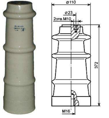 изолятор опорный ио-35-3.75 у3 электрофарфор 00000196 от BTSprom.by
