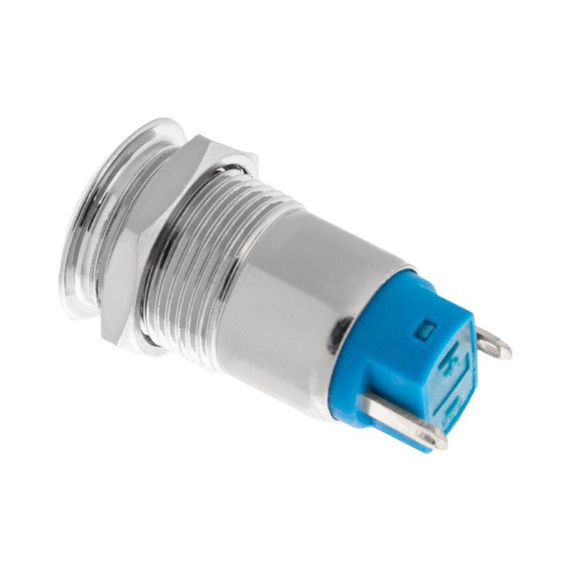  Кнопка антивандальная d12 с фикс. (2с) ON-OFF выпуклая (A12-B2) блист. Rexant 06-0340-A фото в каталоге от BTSprom.by